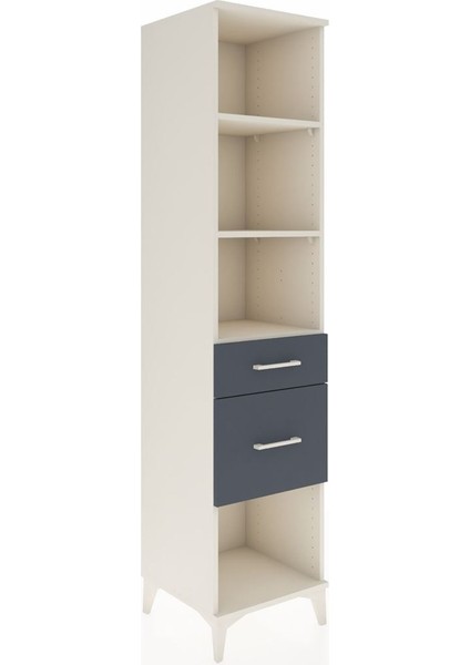 Hyperion Dolap 3 Raflı 2 Çekmeceli 44X44X195 Aytaşı-Antrasit fiyatları