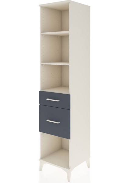 Hyperion Dolap 3 Raflı 2 Çekmeceli 44X44X195 Aytaşı-Antrasit modelleri