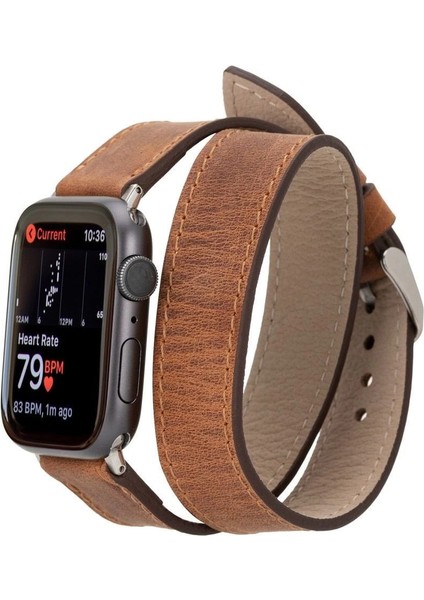 Apple Watch Uyumlu Deri Kordon 42-44-45MM Dt G2