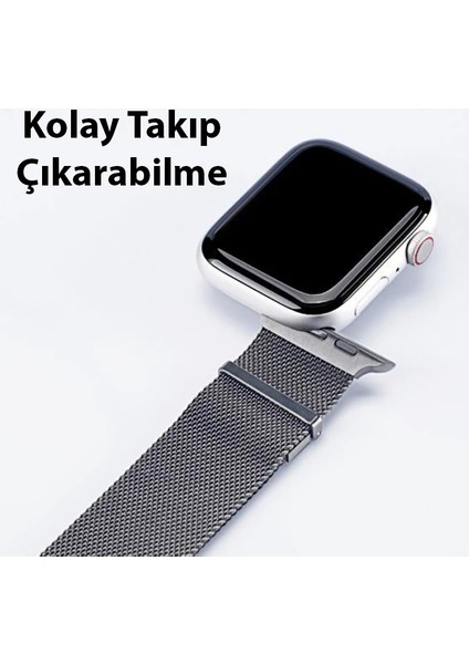 Dux Ducis Apple Watch 38/40/41MM Için Milanese Premium Milano Loop Kayış KORDON-(1903)
