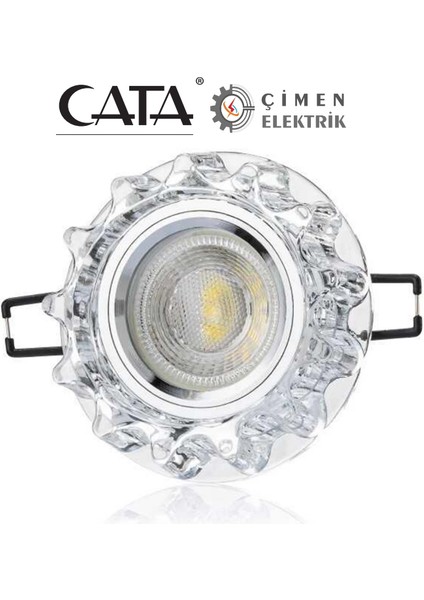 Cata Ct 6595 Kristal Cam LED Spot Kasası
