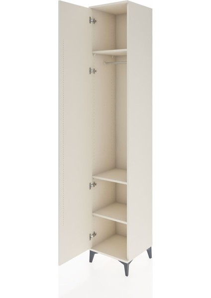 Hyperion Dolap 3 Raflı Tek Kapaklı Tek Askılı 44X44X243 Aytaşı-Aytaşı fırsatları