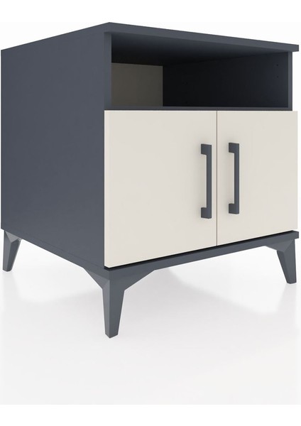 Kronos Komodin 2 Raflı 2 Kapaklı 60X59X64 Antrasit-Aytaşı modelleri