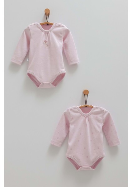 Cute Rabbıt Ikili Uzun Kol Çıtçıtlı Body - Caramell - BK1482 - Lila - 1 - 3 Ay - BK1482-LILA-1 - 3 Ay Lila
