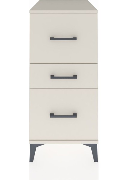 Kronos Komodin 3 Çekmeceli 44X59X96 Aytaşı-Aytaşı