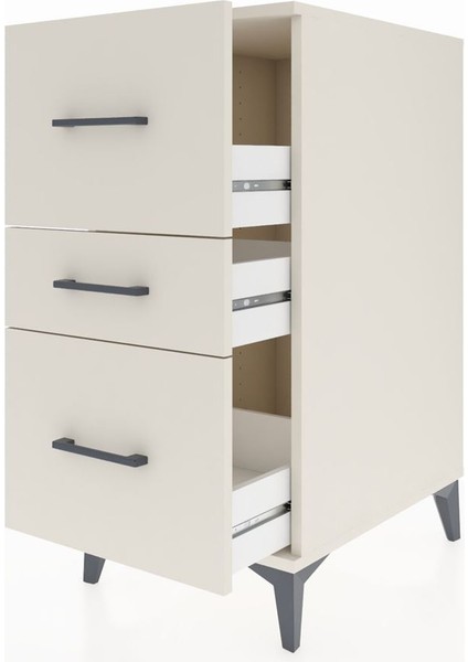 Kronos Komodin 3 Çekmeceli 44X59X96 Aytaşı-Aytaşı fırsatları