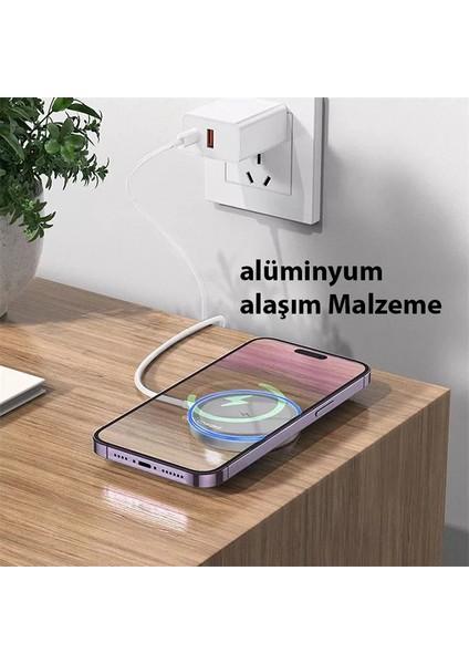 Hoco CW53 15W Magsafe Kablosuz Wireless Stand Hızlı Şarj CIHAZI-(1903) modelleri