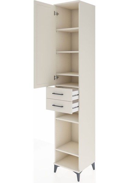 Hyperion Dolap 6 Raflı 2 Çekmeceli Tek Kapaklı 44X44X243 Aytaşı-Aytaşı fırsatları