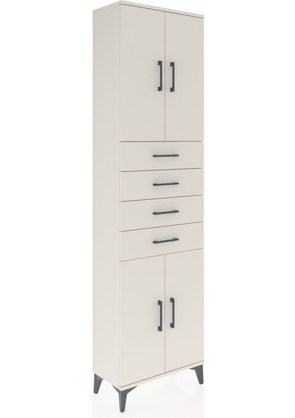 Arges Dolap 3 Raflı 4 Çekmeceli 4 Kapaklı 60X30X221 Aytaşı-Aytaşı fiyatları