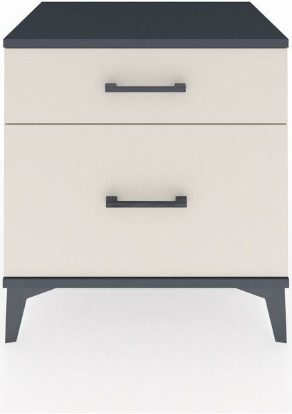 Hyperion Komodin 2 Çekmeceli 60X44X64 Antrasit-Aytaşı