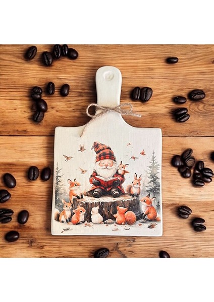 Sakallı Cüce, Gnome Desenli, Dekoratif Sunumluk, Duvar Dekoru fiyatları