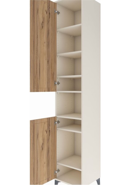 Hyperion Dolap 7 Raflı 2 Kapaklı 44X44X243 Aytaşı-Çam indirimleri