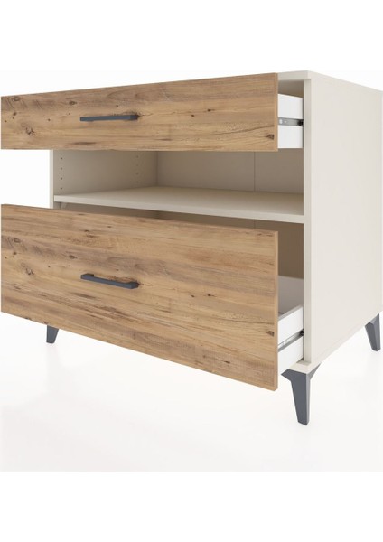 Kronos Şifonyer Tek Raflı 2 Çekmeceli 88X59X80 Aytaşı-Çam fırsatları