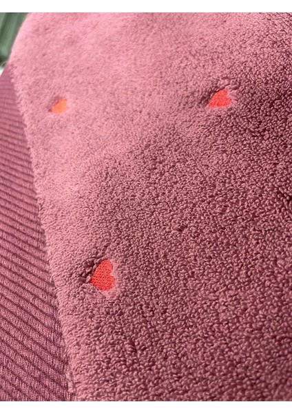 Hobby Lubow Love Fuşya Kırmızı Nakışlı 50X90 6'lı Havlu Seti fiyatları