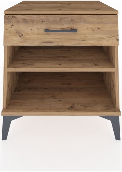 Kronos Komodin Tek Raflı Tek Çekmeceli 60X59X64 Çam-Çam fiyatları