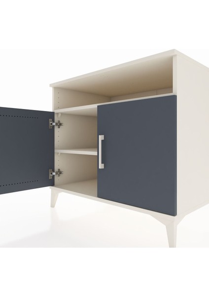 Kronos Şifonyer 2 Raflı 2 Kapaklı 88X59X80 Aytaşı-Antrasit indirimleri