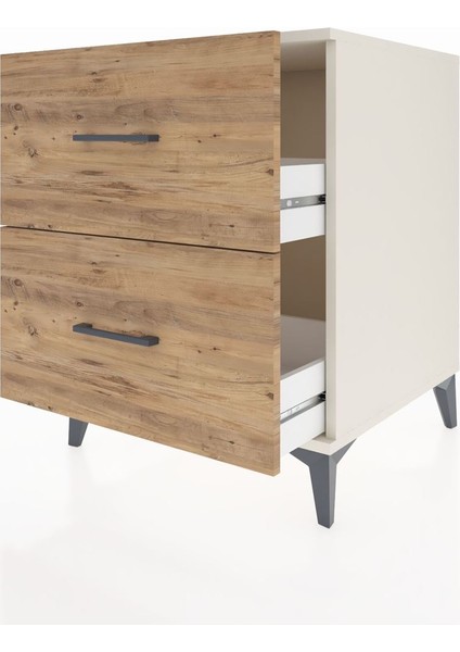 Kronos Komodin 2 Çekmeceli 60X59X80 Aytaşı-Çam fırsatları