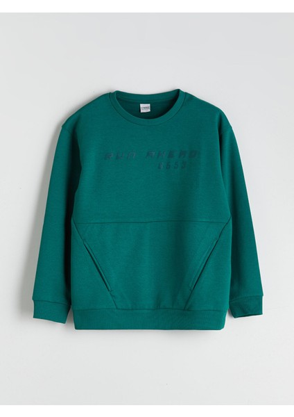 Yeni Sezon Bisiklet Yaka Erkek Çocuk Sweatshirt