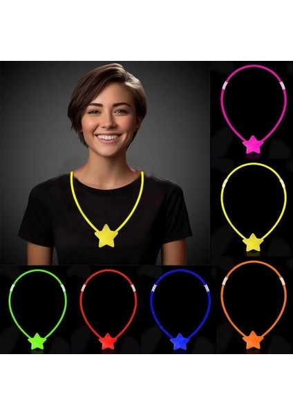 Glow Stick Yıldız Kolye
