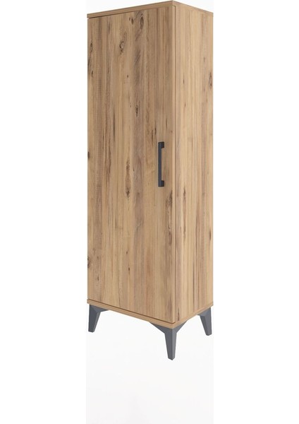Arges Dolap Tek Kapaklı Tek Askılı 44X30X134 Çam-Çam modelleri