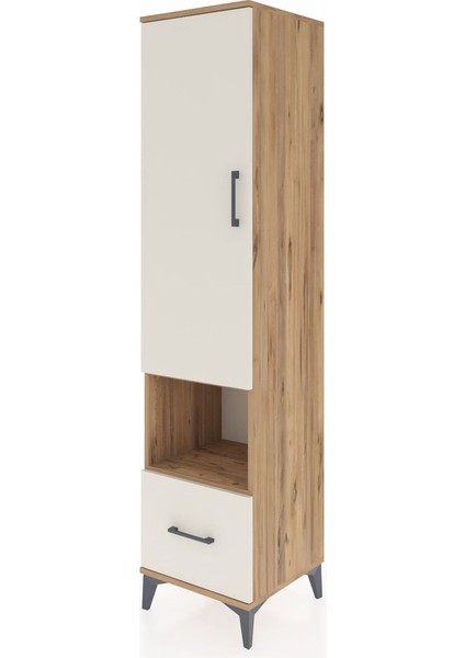 Hyperion Dolap 5 Raflı Tek Çekmeceli Tek Kapaklı 44X44X195 Çam-Aytaşı modelleri