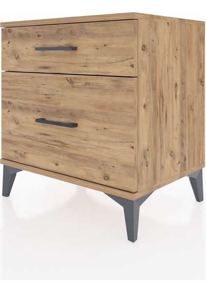 Hyperion Komodin 2 Çekmeceli 60X44X64 Çam-Çam modelleri