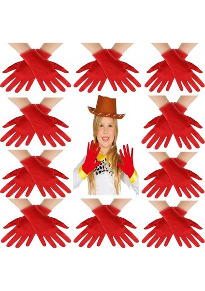 Kırmızı Bando Eldiveni Seti 10 Çift (20 Adet)