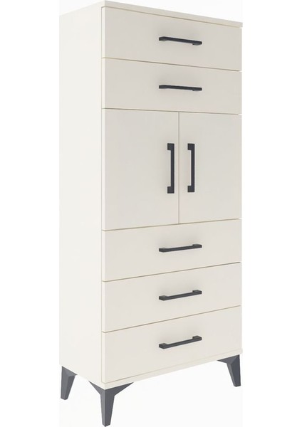 Arges Dolap Tek Raflı 5 Çekmeceli 2 Kapaklı 60X30X134 Aytaşı-Aytaşı fiyatları