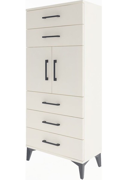 Arges Dolap Tek Raflı 5 Çekmeceli 2 Kapaklı 60X30X134 Aytaşı-Aytaşı modelleri