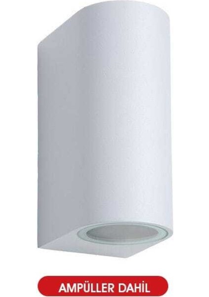 Ledli Beyaz Çift Yönlü Dekoratif Duvar Aplikası Iç ve Dış Mekan Kullanımına Uygun modelleri