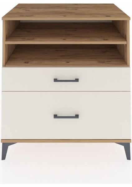 Kronos Şifonyer 2 Raflı 2 Çekmeceli 88X59X96 Çam-Aytaşı