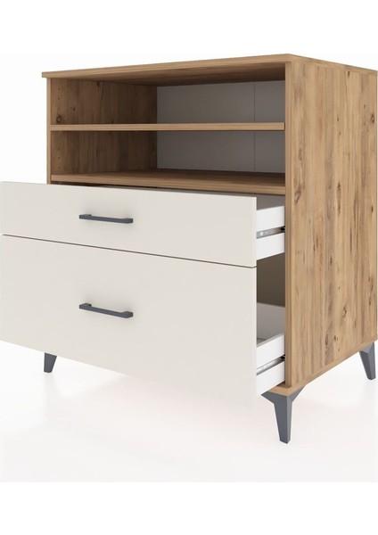 Kronos Şifonyer 2 Raflı 2 Çekmeceli 88X59X96 Çam-Aytaşı fırsatları
