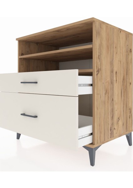 Kronos Şifonyer 2 Raflı 2 Çekmeceli 88X59X96 Çam-Aytaşı indirimleri