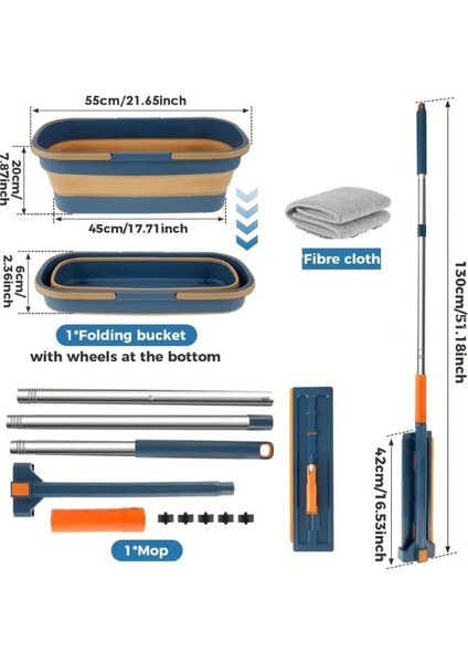Katlanabilir Temizlik Mopu ve Tekerlekli Kova Seti modelleri