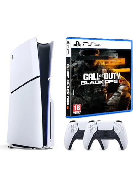 Playstation 5 Slim + 2. Kol Dualsense + Ps5 Cod Black Ops 6 ( Ithalatçı Garantili )