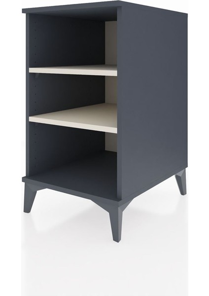 Kronos Komodin 2 Raflı 44X59X80 Antrasit-Aytaşı fırsatları