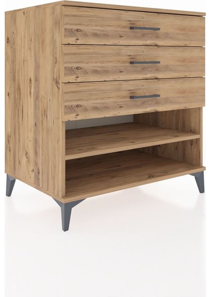 Kronos Şifonyer Tek Raflı 3 Çekmeceli 88X59X96 Çam-Çam fiyatları