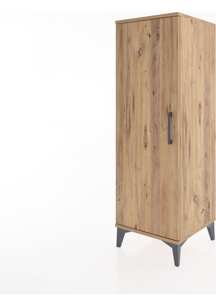 Hyperion Dolap Tek Kapaklı Tek Askılı 44X44X134 Çam-Çam modelleri