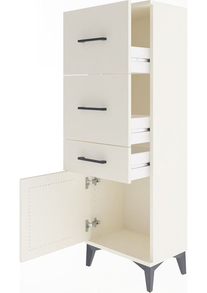 Arges Dolap 3 Çekmeceli Tek Kapaklı 44X30X134 Aytaşı-Aytaşı fırsatları