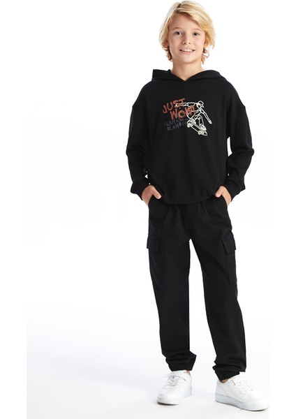 Yeni Sezon Beli Lastikli Erkek Çocuk Kargo Jogger Pantolon fiyatları