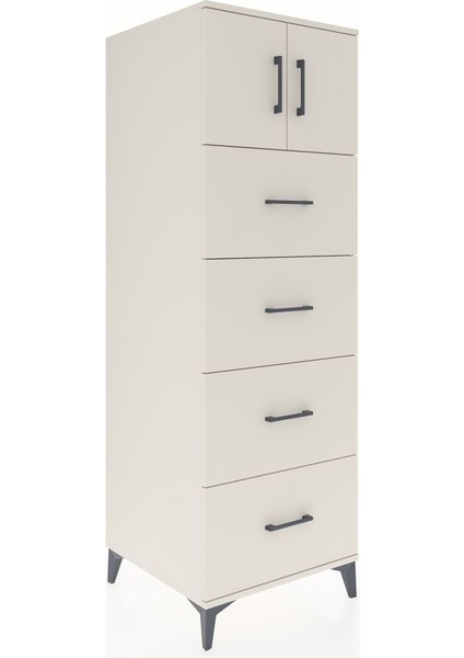 Kronos Dolap Tek Raflı 4 Çekmeceli 2 Kapaklı 60X59X182 Aytaşı-Aytaşı fiyatları