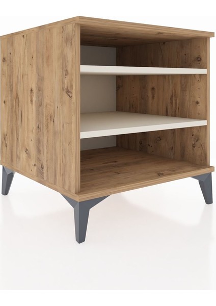 Kronos Komodin 2 Raflı 60X59X64 Çam-Aytaşı fırsatları