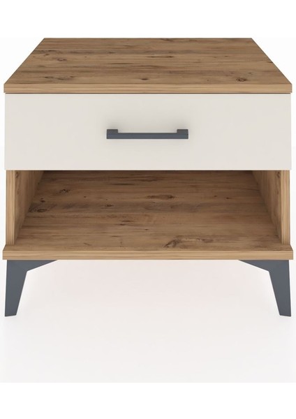 Hyperion Komodin Tek Çekmeceli 60X44X48 Çam-Aytaşı