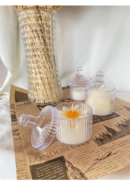 5 Adet Dekoratif Hediyelik Papatya Mum , Kapağı ile 10 Parçadır (Ürün Mikadır ) indirimleri