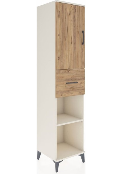 Hyperion Dolap 4 Raflı Tek Çekmeceli Tek Kapaklı 44X44X195 Aytaşı-Çam fiyatları