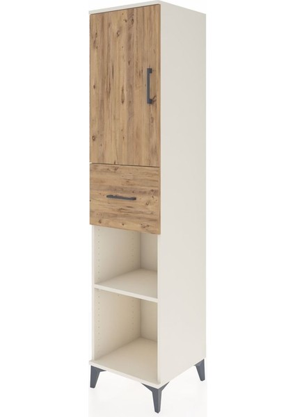 Hyperion Dolap 4 Raflı Tek Çekmeceli Tek Kapaklı 44X44X195 Aytaşı-Çam modelleri