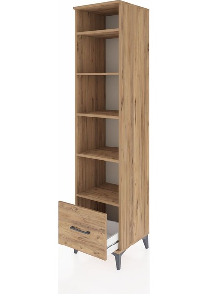 Hyperion Dolap 5 Raflı Tek Çekmeceli 44X44X195 Çam-Çam fırsatları