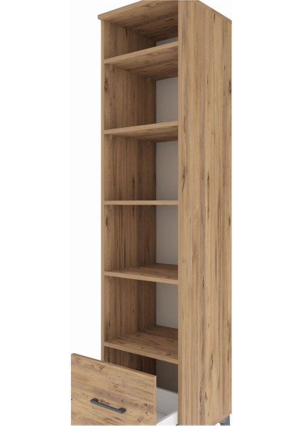 Hyperion Dolap 5 Raflı Tek Çekmeceli 44X44X195 Çam-Çam indirimleri