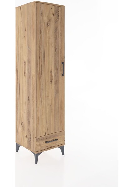 Hyperion Dolap 4 Raflı Tek Çekmeceli Tek Kapaklı 44X44X182 Çam-Çam fiyatları