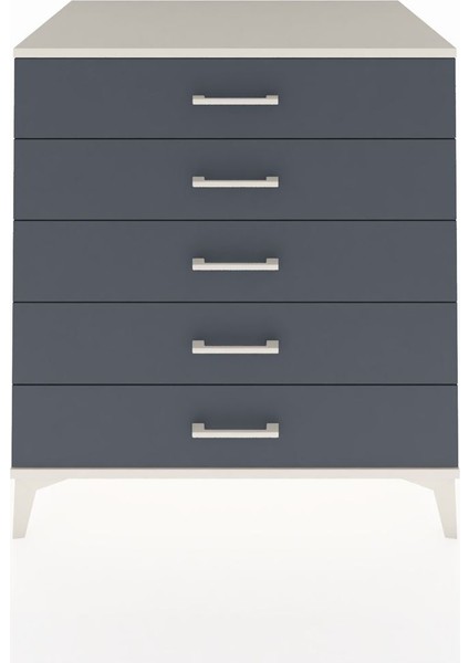 Kronos Şifonyer 5 Çekmeceli 88X59X96 Aytaşı-Antrasit